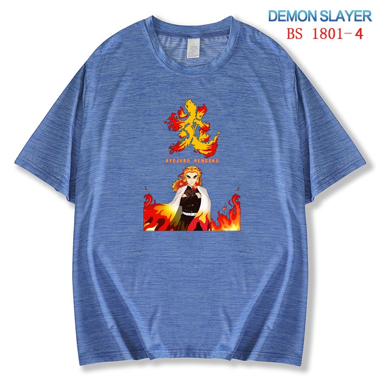 Demon Slayer Kimets  ice silk cotton loose and comfortable T-shirt from XS to 5XL BS-1801-4