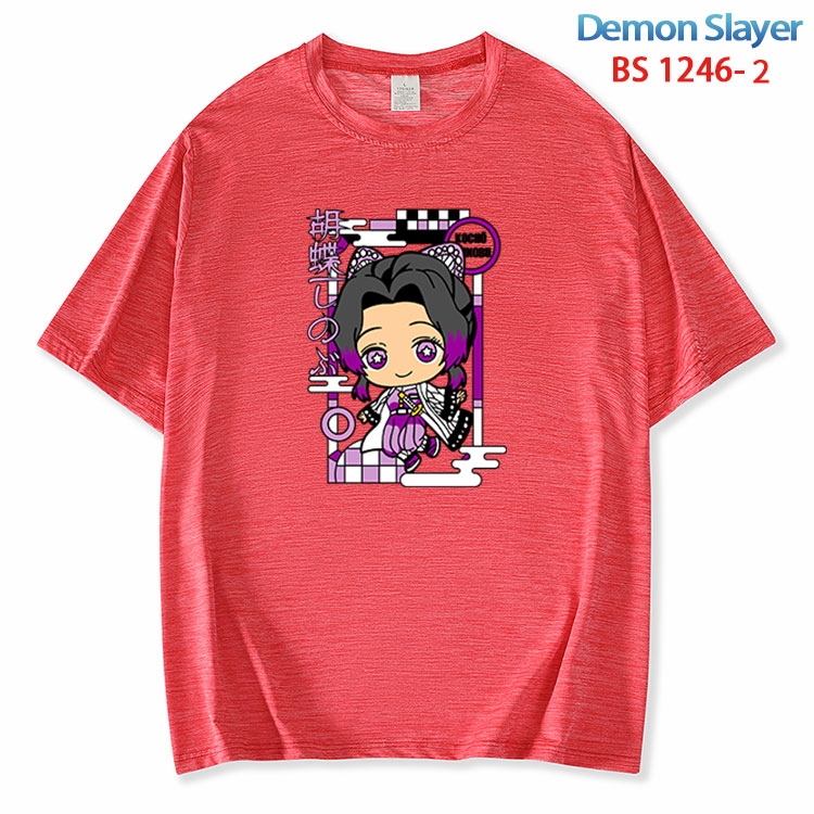 Demon Slayer Kimets  ice silk cotton loose and comfortable T-shirt from XS to 5XL BS 1246 2