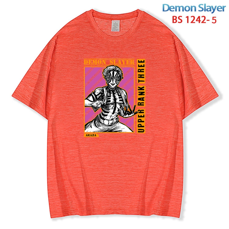 Demon Slayer Kimets  ice silk cotton loose and comfortable T-shirt from XS to 5XL BS 1242 5