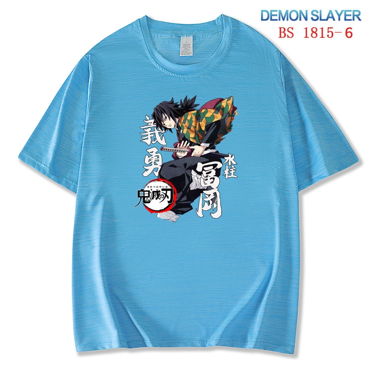 Demon Slayer Kimets  ice silk cotton loose and comfortable T-shirt from XS to 5XL BS-1815-6