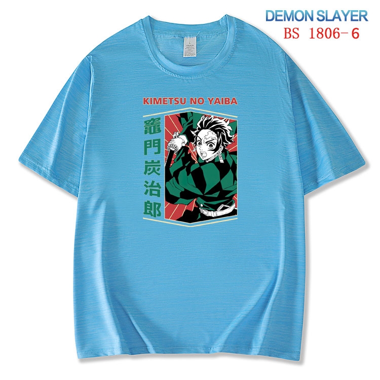 Demon Slayer Kimets  ice silk cotton loose and comfortable T-shirt from XS to 5XL BS-1806-6