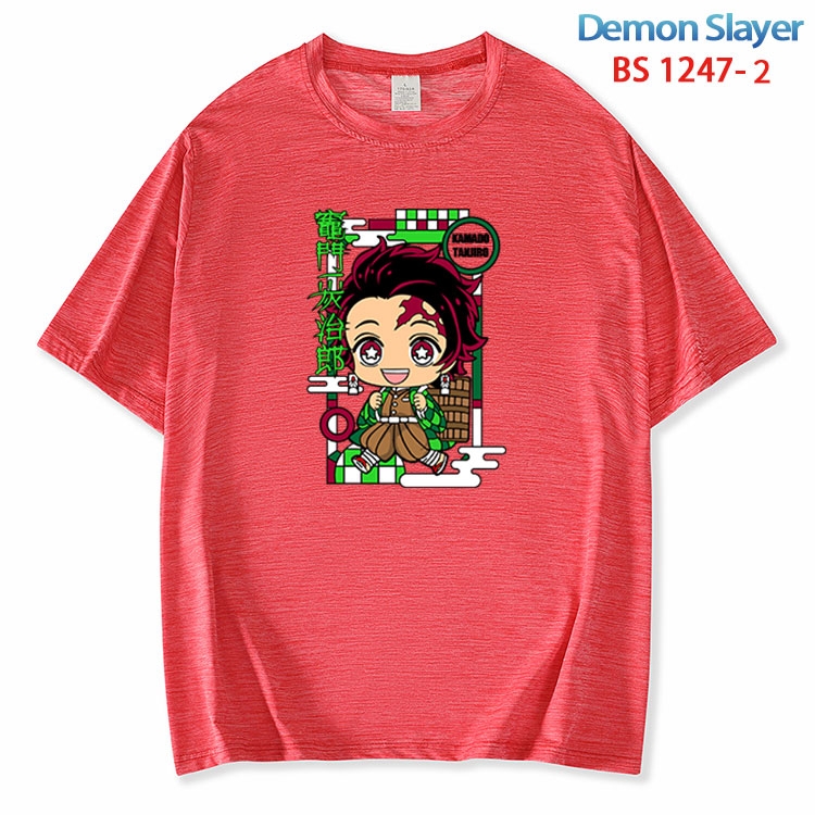 Demon Slayer Kimets  ice silk cotton loose and comfortable T-shirt from XS to 5XL BS 1247 2