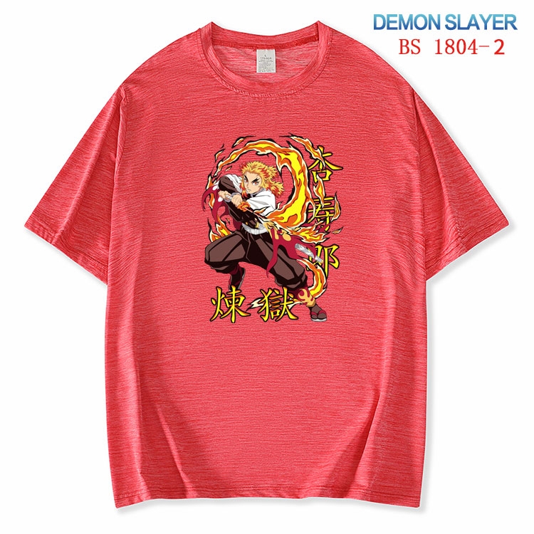 Demon Slayer Kimets  ice silk cotton loose and comfortable T-shirt from XS to 5XL  BS-1804-2