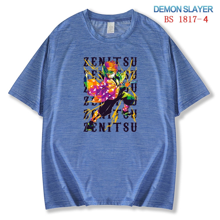 Demon Slayer Kimets  ice silk cotton loose and comfortable T-shirt from XS to 5XL BS-1817-4