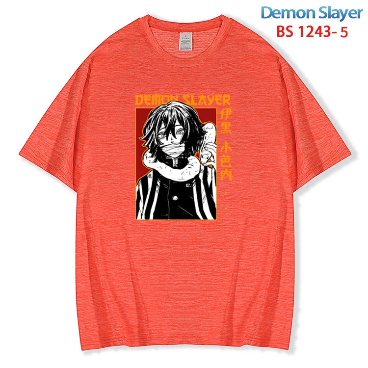 Demon Slayer Kimets  ice silk cotton loose and comfortable T-shirt from XS to 5XL  BS 1243 5