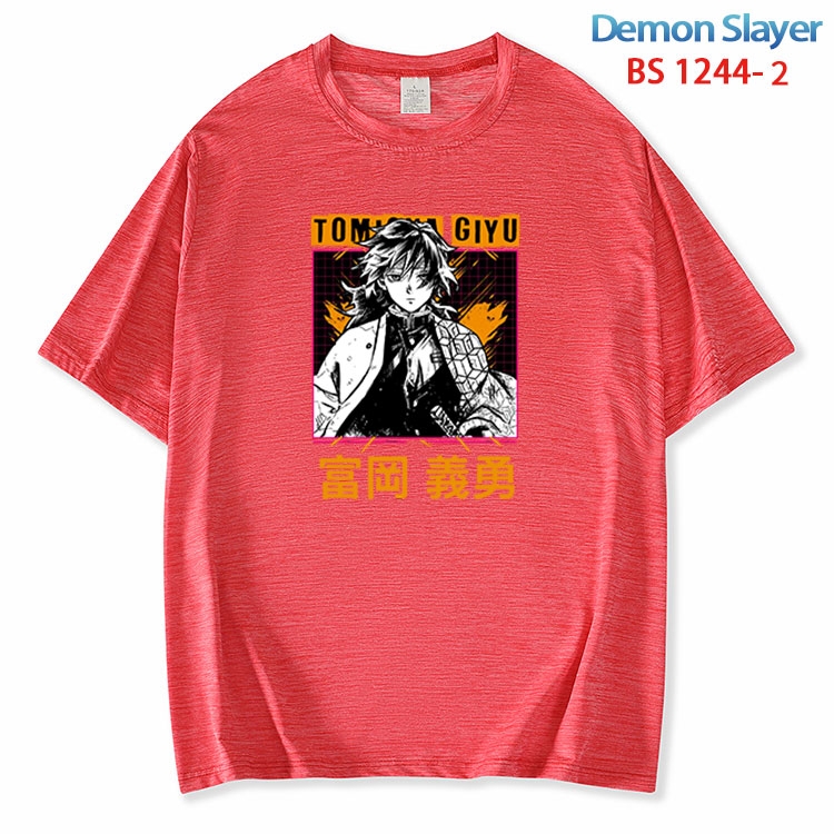 Demon Slayer Kimets  ice silk cotton loose and comfortable T-shirt from XS to 5XL  BS 1244 2