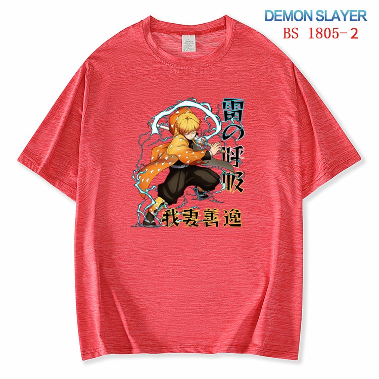 Demon Slayer Kimets  ice silk cotton loose and comfortable T-shirt from XS to 5XL  BS-1805-2