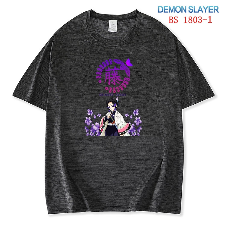 Demon Slayer Kimets  ice silk cotton loose and comfortable T-shirt from XS to 5XL BS-1803-1