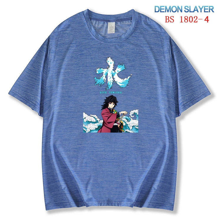 Demon Slayer Kimets  ice silk cotton loose and comfortable T-shirt from XS to 5XL BS-1802-4