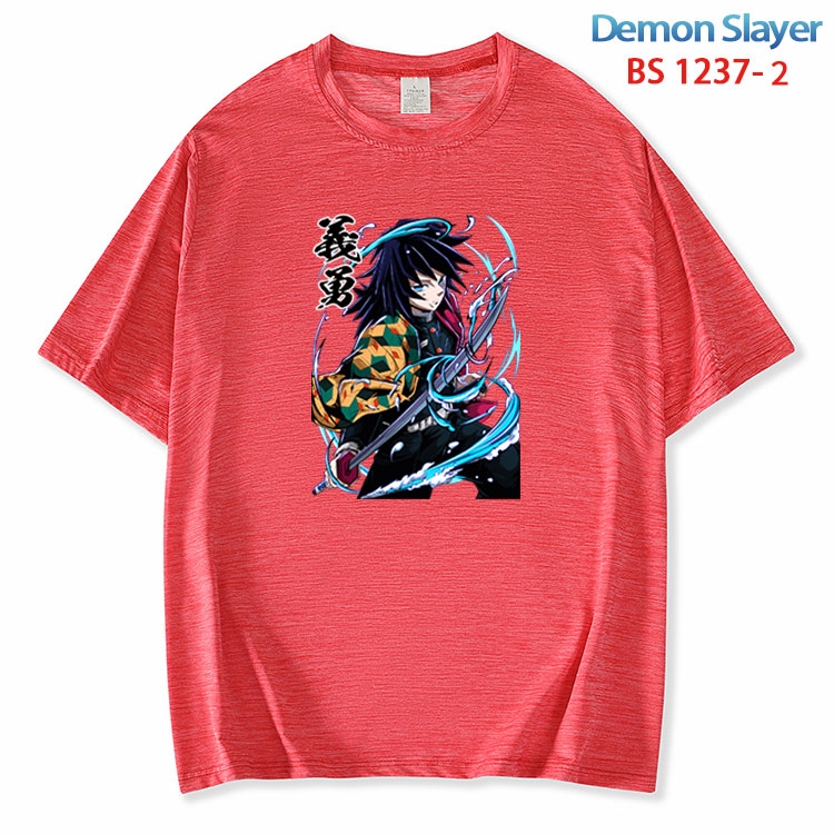 Demon Slayer Kimets  ice silk cotton loose and comfortable T-shirt from XS to 5XL BS 1237 2