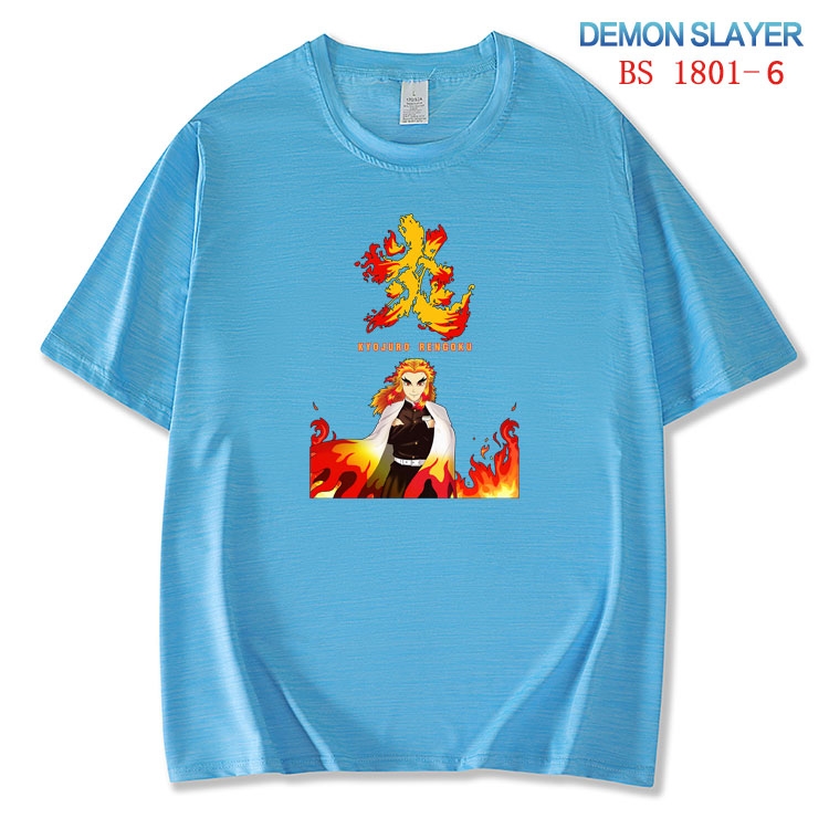 Demon Slayer Kimets  ice silk cotton loose and comfortable T-shirt from XS to 5XL BS-1801-6