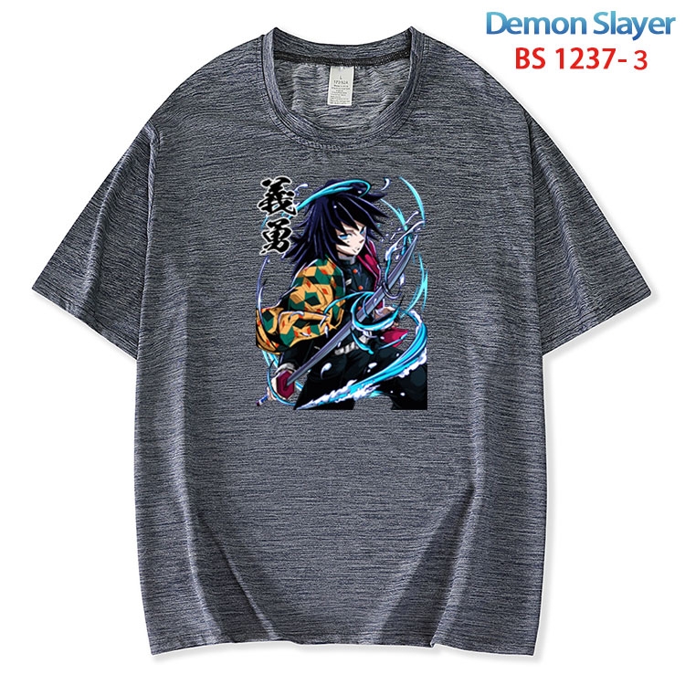 Demon Slayer Kimets  ice silk cotton loose and comfortable T-shirt from XS to 5XL BS 1237 3