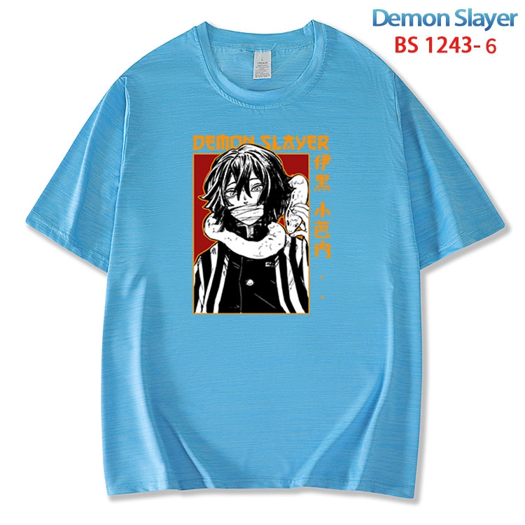 Demon Slayer Kimets  ice silk cotton loose and comfortable T-shirt from XS to 5XL BS 1243 6