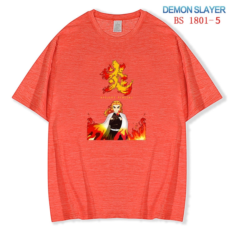 Demon Slayer Kimets  ice silk cotton loose and comfortable T-shirt from XS to 5XL  BS-1801-5