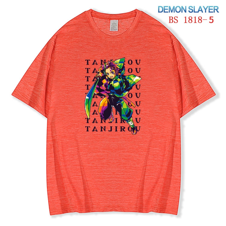 Demon Slayer Kimets  ice silk cotton loose and comfortable T-shirt from XS to 5XL  BS-1818-5