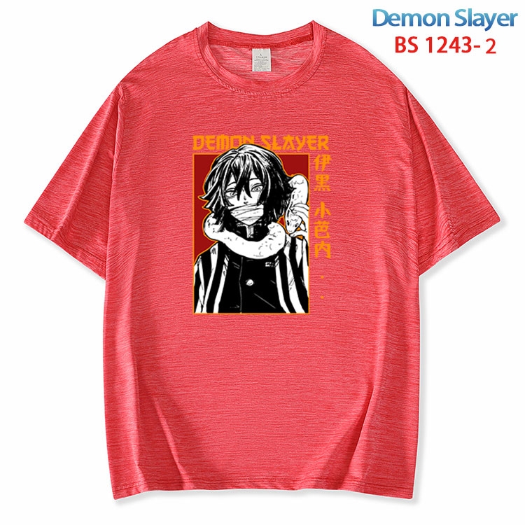 Demon Slayer Kimets  ice silk cotton loose and comfortable T-shirt from XS to 5XL BS 1243 2