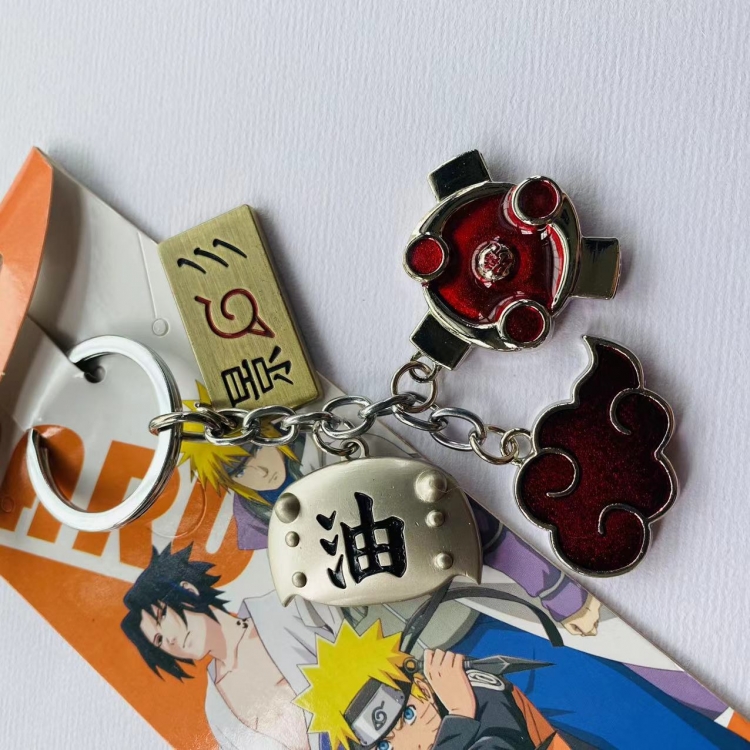 Naruto Anime Cartoon 4 Pendant Keychain Bag Pendant