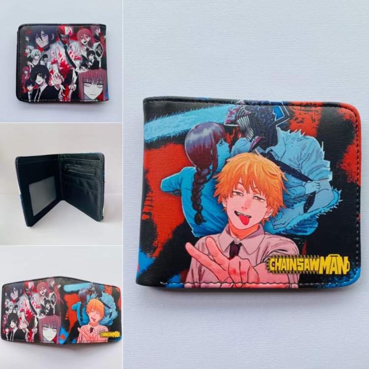 Chainsaw Man  Full color  Two fold short card case wallet