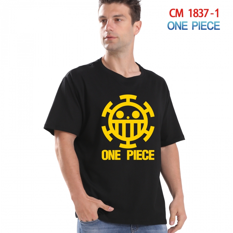 One Piece Printed short-sleeved cotton T-shirt from S to 4XL  CM-1837-1