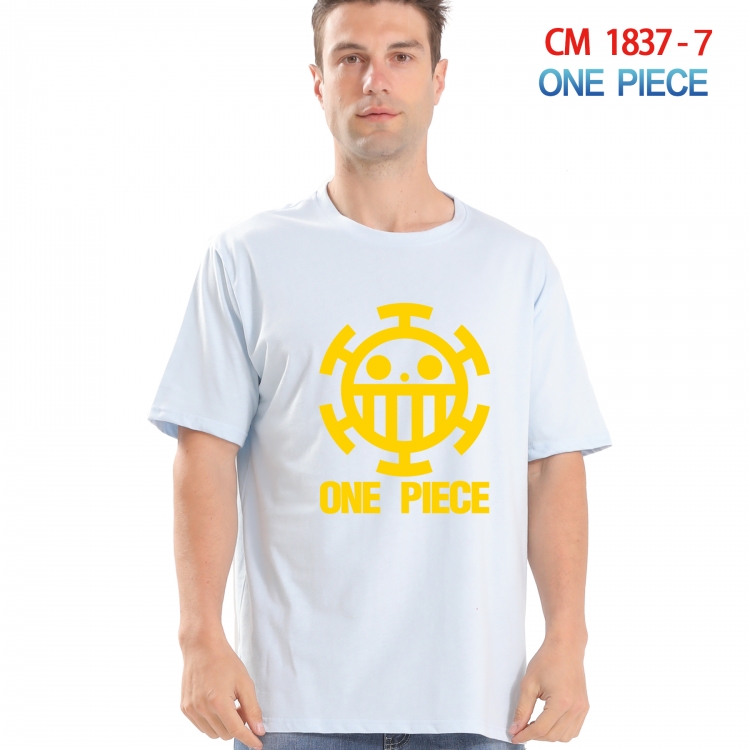 One Piece Printed short-sleeved cotton T-shirt from S to 4XL  CM-1837-7