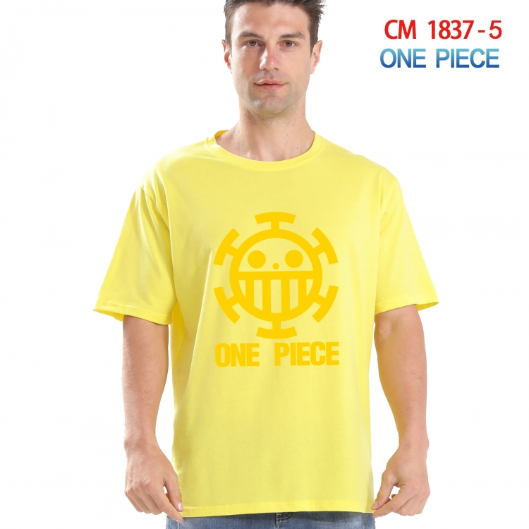 One Piece Printed short-sleeved cotton T-shirt from S to 4XL  CM-1837-5