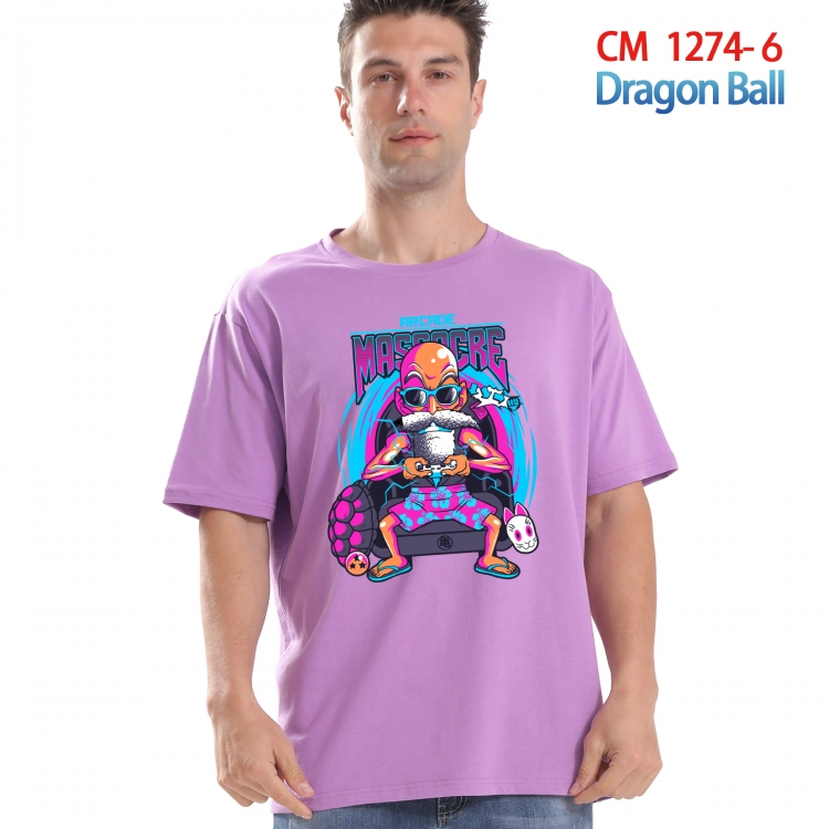 DRAGON BALL Printed short-sleeved cotton T-shirt from S to 4XL CM 1274 6