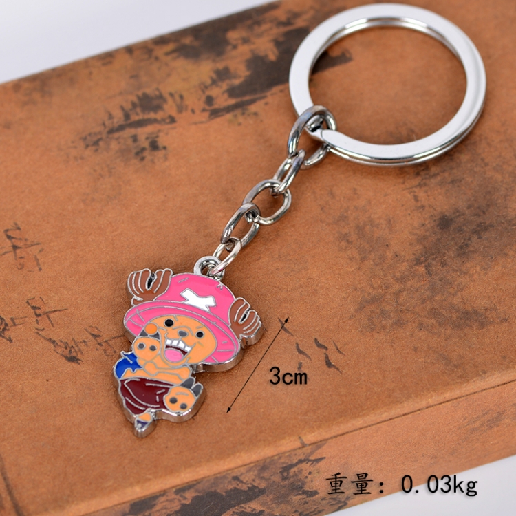 One Piece Anime peripheral metal three-dimensional keychain pendant price for 5 pcs