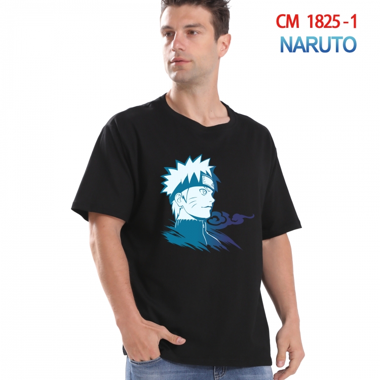 Naruto Printed short-sleeved cotton T-shirt from S to 4XL   CM-1825-1