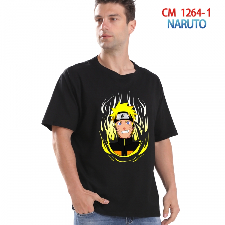 Naruto Printed short-sleeved cotton T-shirt from S to 4XL  CM-1264-1