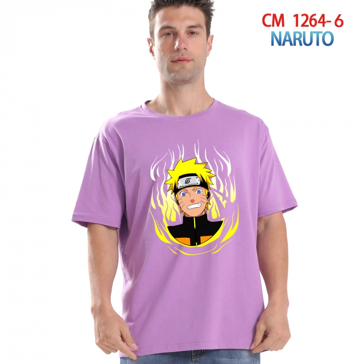 Naruto Printed short-sleeved cotton T-shirt from S to 4XL CM-1264-6