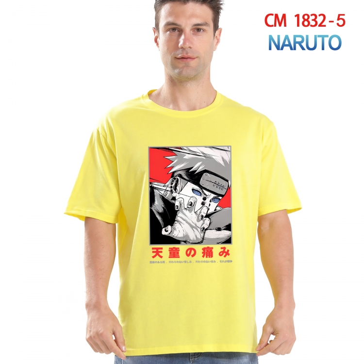 Naruto Printed short-sleeved cotton T-shirt from S to 4XL  CM-1832-5