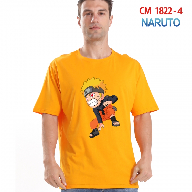 Naruto Printed short-sleeved cotton T-shirt from S to 4XL   CM-1822-4