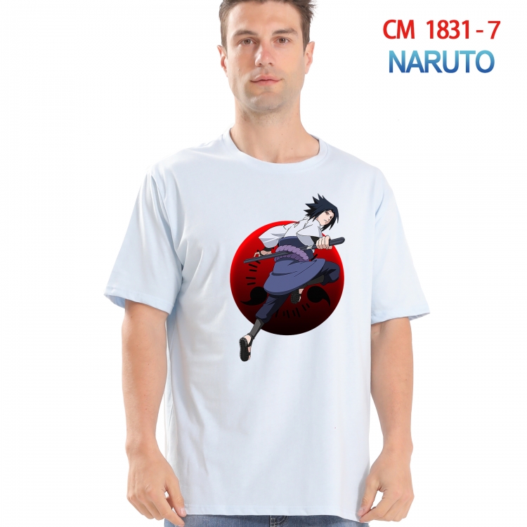 Naruto Printed short-sleeved cotton T-shirt from S to 4XL  CM-1831-7