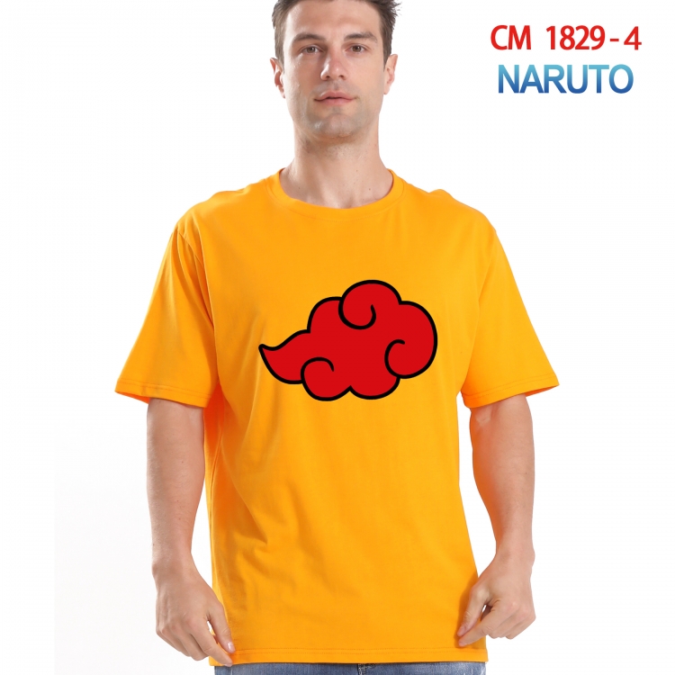 Naruto Printed short-sleeved cotton T-shirt from S to 4XL   CM-1829-4