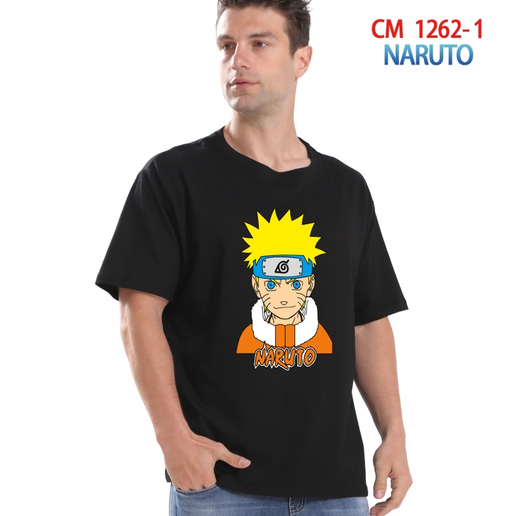 Naruto Printed short-sleeved cotton T-shirt from S to 4XL CM-1262-1