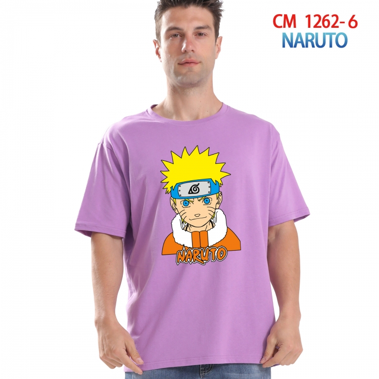 Naruto Printed short-sleeved cotton T-shirt from S to 4XL  CM-1262-6