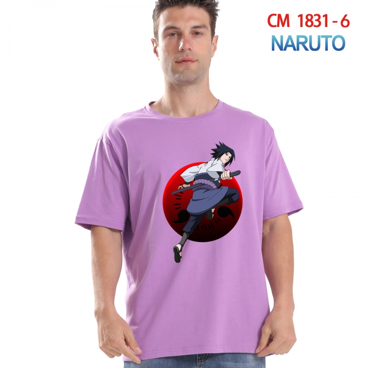 Naruto Printed short-sleeved cotton T-shirt from S to 4XL   CM-1831-6