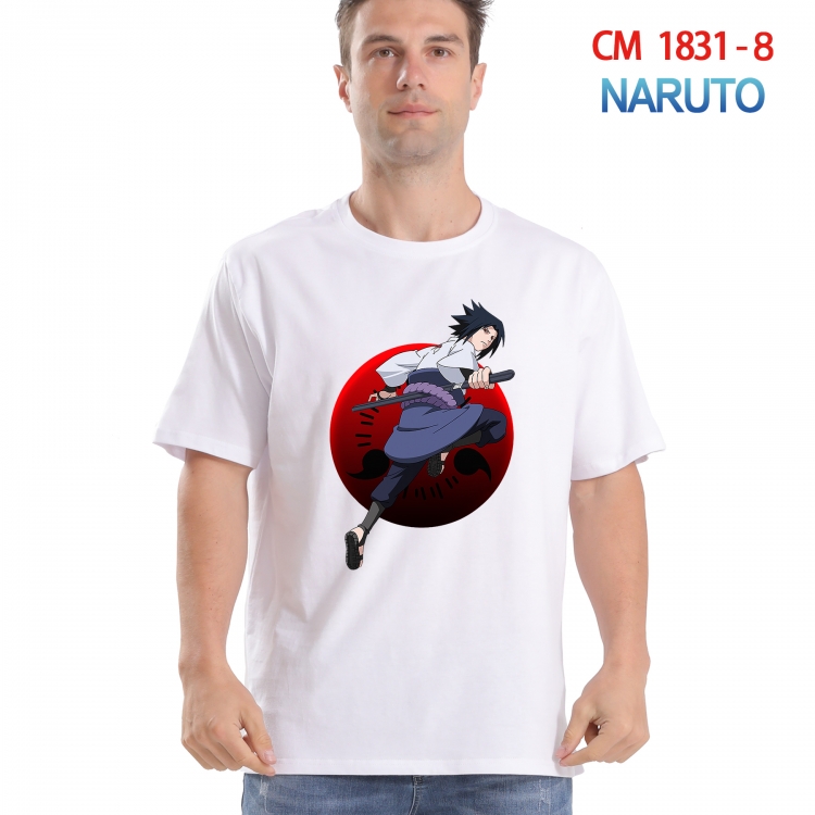 Naruto Printed short-sleeved cotton T-shirt from S to 4XL CM-1831-8