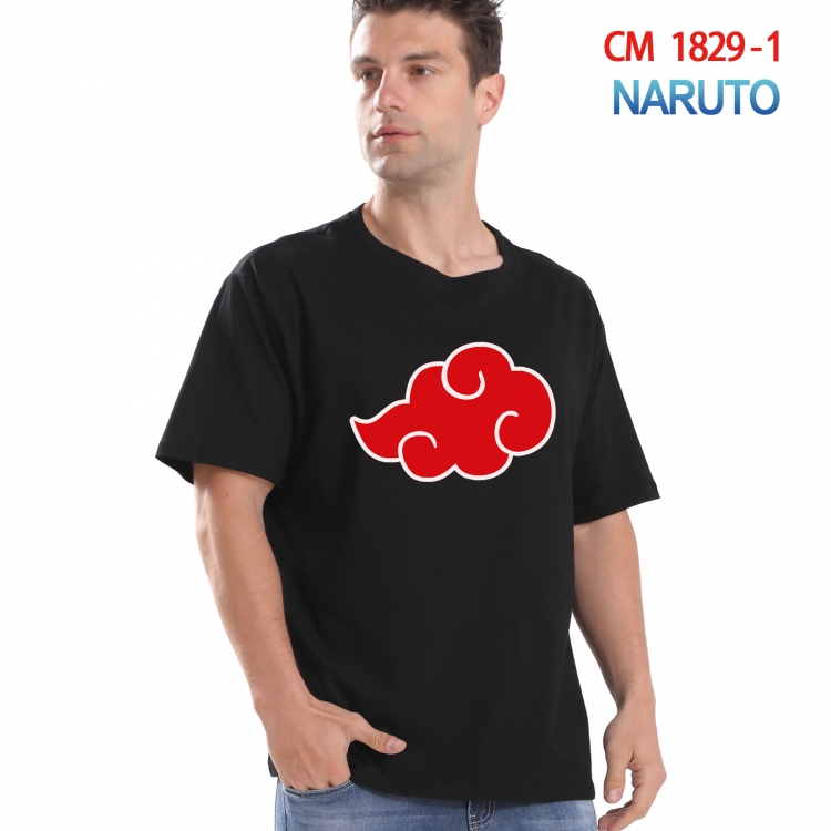 Naruto Printed short-sleeved cotton T-shirt from S to 4XL   CM-1829-1