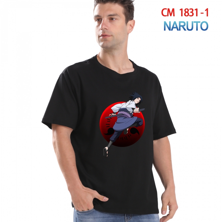 Naruto Printed short-sleeved cotton T-shirt from S to 4XL  CM-1831-1