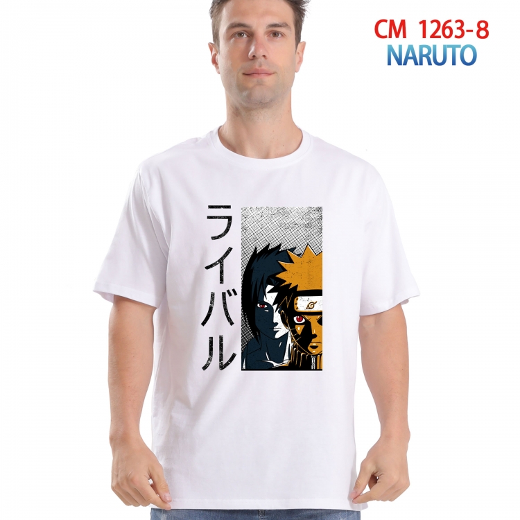 Naruto Printed short-sleeved cotton T-shirt from S to 4XL  CM-1263-8