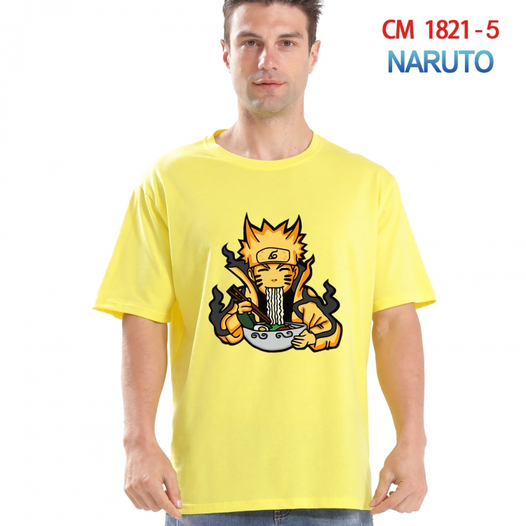 Naruto Printed short-sleeved cotton T-shirt from S to 4XL CM-1821-5