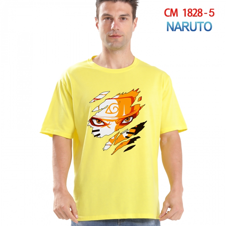 Naruto Printed short-sleeved cotton T-shirt from S to 4XL CM-1828-5