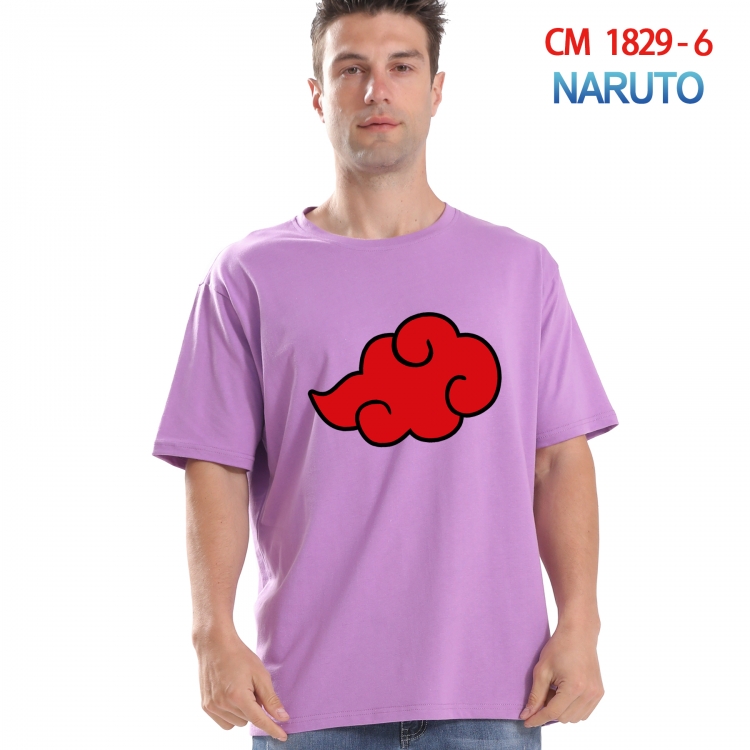 Naruto Printed short-sleeved cotton T-shirt from S to 4XL  CM-1829-6