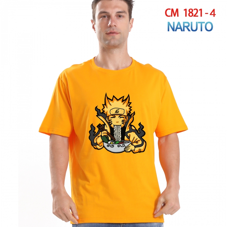 Naruto Printed short-sleeved cotton T-shirt from S to 4XL CM-1821-4