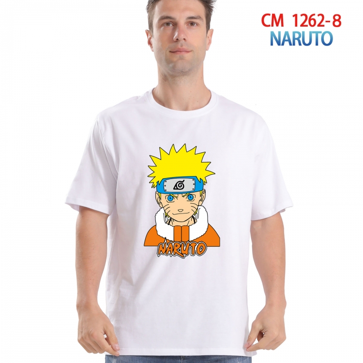 Naruto Printed short-sleeved cotton T-shirt from S to 4XL  CM-1262-8