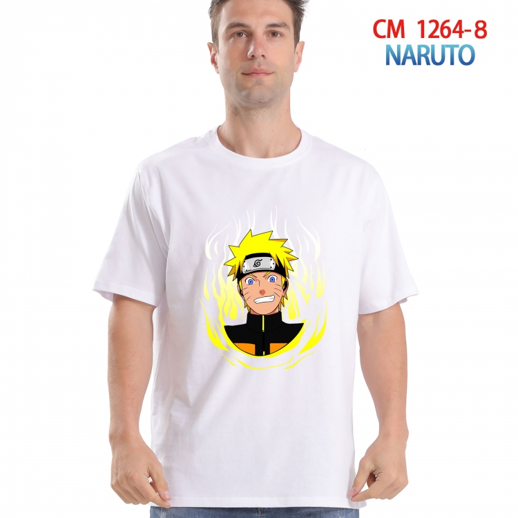 Naruto Printed short-sleeved cotton T-shirt from S to 4XL   CM-1264-8