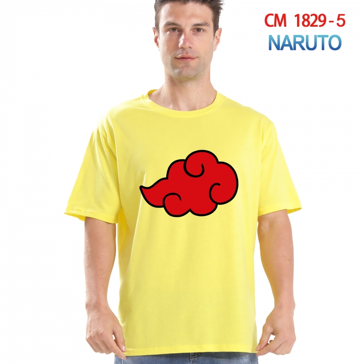 Naruto Printed short-sleeved cotton T-shirt from S to 4XL CM-1829-5