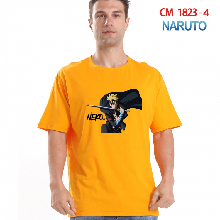 Naruto Printed short-sleeved cotton T-shirt from S to 4XL  CM-1823-4