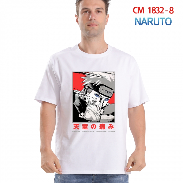 Naruto Printed short-sleeved cotton T-shirt from S to 4XL  CM-1832-8